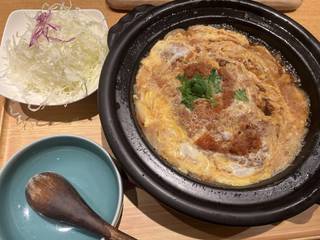 土鍋ロースかつとじ定食