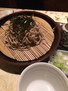 薩摩軍鶏蒸篭蕎麦