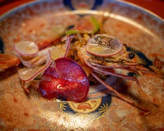 牡丹海老のスパイス焼き