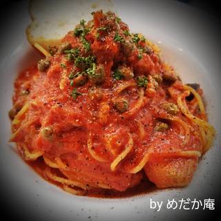 ツナとケッパーのプッタネスカ