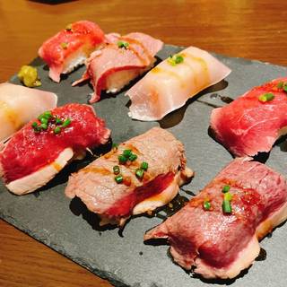 6種の炙り肉寿司食べ放題プラン