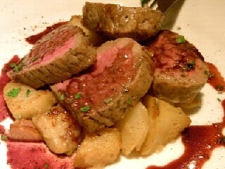 尾崎牛の外ロースとジャガイモ