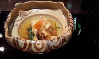 鱈の白子と和歌山の松茸のすだち煮