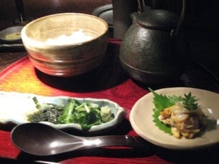 江戸前浅利のお茶漬け