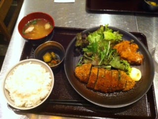 豚にらメンチ定食