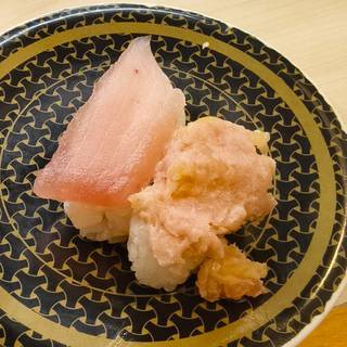 まぐろ二種盛り（とろびんちょう・とろたく）