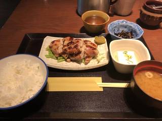 鶏塩麹炭火焼定食