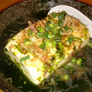 青のりの湯豆腐