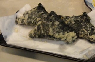 ヤマイモの磯辺揚げ