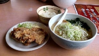 塩ラーメン　ざんぎ定食