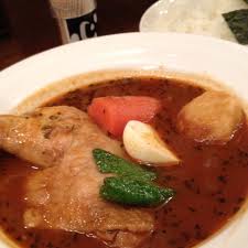 骨付きチキンのスープカレー