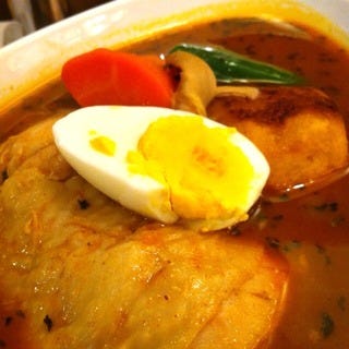 骨付きチキンのスープカレー