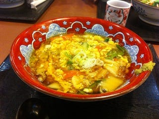 野菜たっぷりあんかけうどん