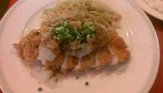 若鳥のカツレツのおろしポン酢添え