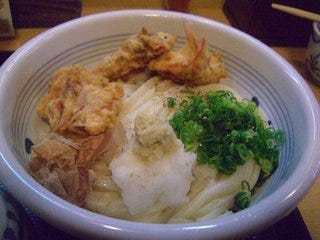 とり天ぶっかけうどん