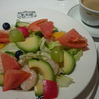 海老とアボカドサラダモーニングセット