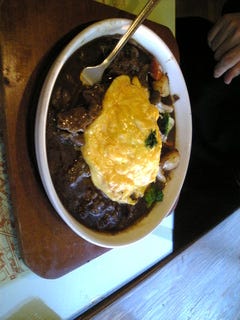 野菜のデミグラスシチューオムライス