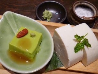 手作り寄せ豆冨とピスタチオ豆富