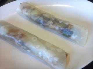 回鍋肉のクレープ包み