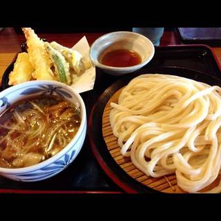 肉汁うどん天ぷら定食