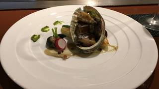 活アワビ＆極上ステーキコース　１５０ｇ