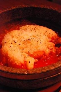 牛スジとトマトの石焼リゾット