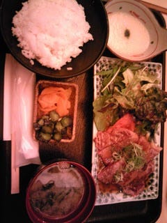 牛ロースステーキランチメニュー