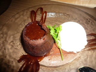 フォンダショコラバニラアイス添え