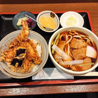 天丼・きつねうどん　セット