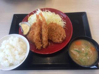 海老・ヒレカツ定食