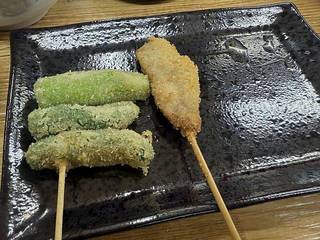 串カツ（牛串カツ、ししとう）