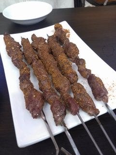 羊肉の串焼き