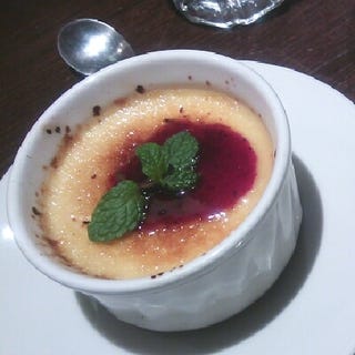 ブルーベリィのクリームブリュレ