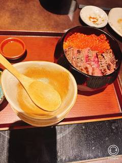 常陸牛といくらのおひつごはん