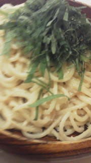 明太子としそのパスタ