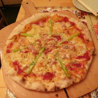 アスパラと厚切りベーコン