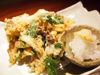 富山産　白海老と小柱のかき揚げ