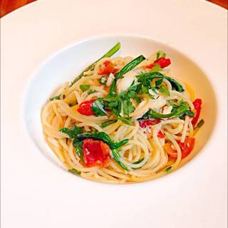 青森産ジャンボニンニクのペペロンチーニ