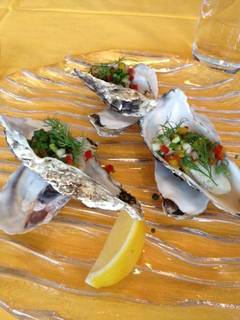 播磨灘産カキのエストラゴンソース