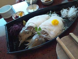 イカ活き造り定食