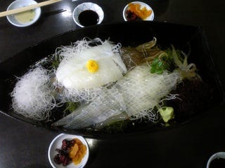 イカ活き造り定食