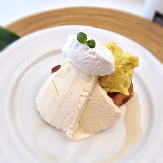 スウィートポテトと甘栗シロップのフレンチトースト