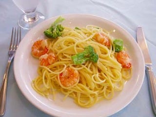 海老とブロッコリーのクリームソースパスタ