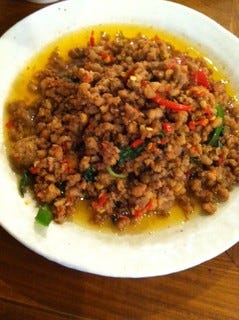 豚ひき肉の激辛炒め