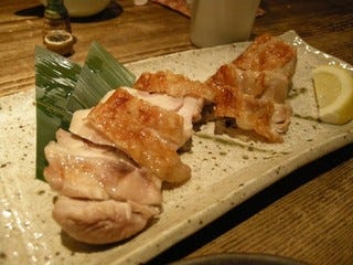 大山地鶏の粗塩焼き