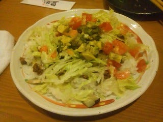 茄子とアボカドのタコライス