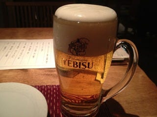 エビス樽生　ジョッキ