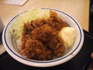 鰤かつカキフライ丼