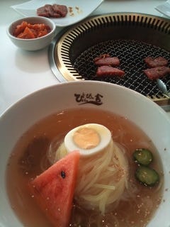 冷麺とカルビのセット
