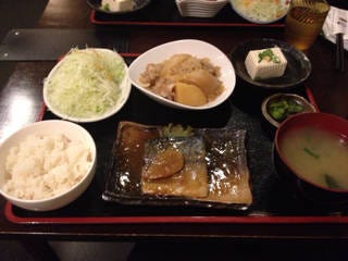 鯖生姜煮・肉じゃが定食